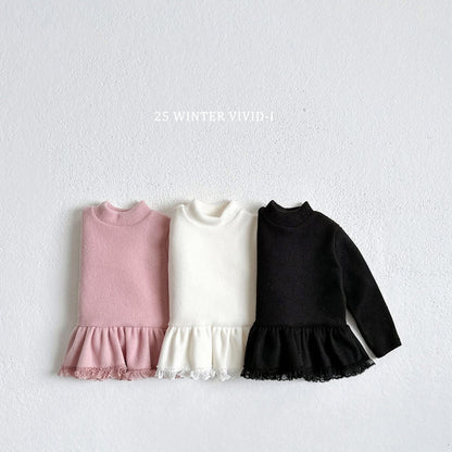 Vivid 波浪蕾絲上衣 (75-135cm)