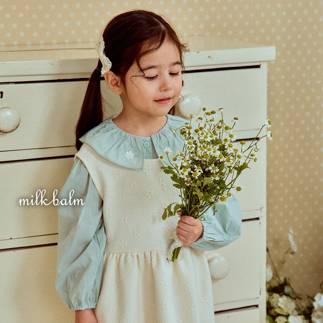 milkbalm jasmine pintuck blouse (75-125cm)