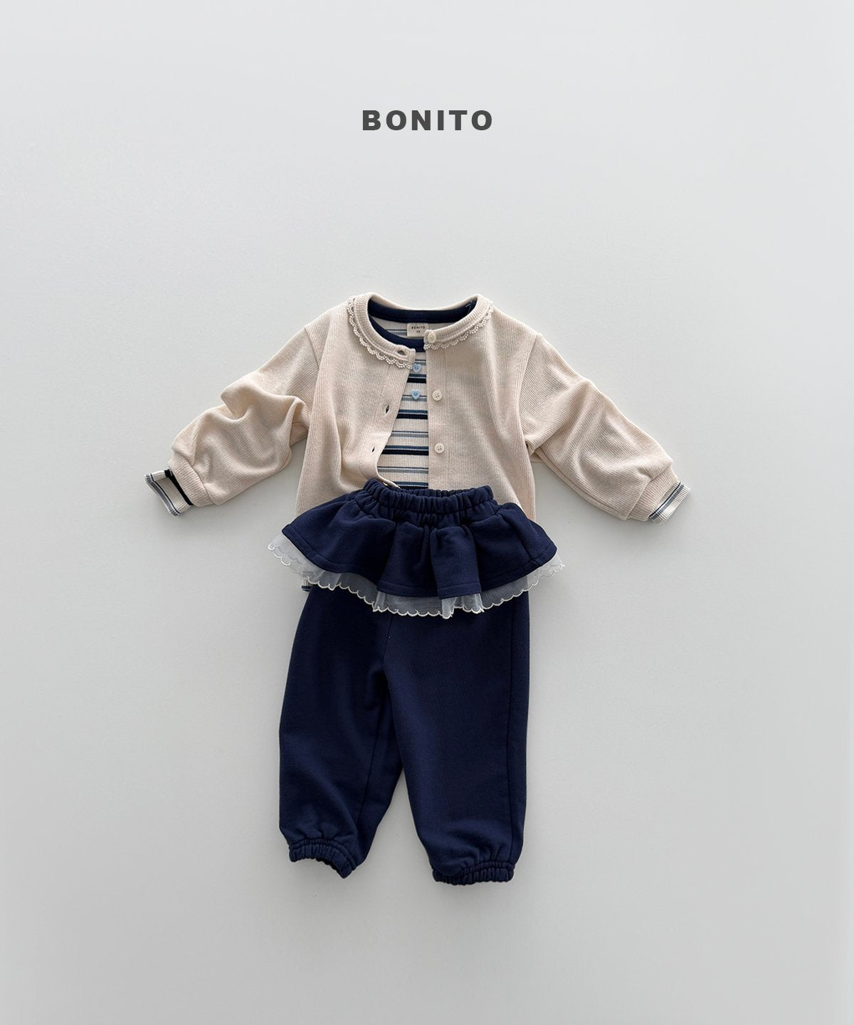 bonito frill jogger pants (~80-140cm)