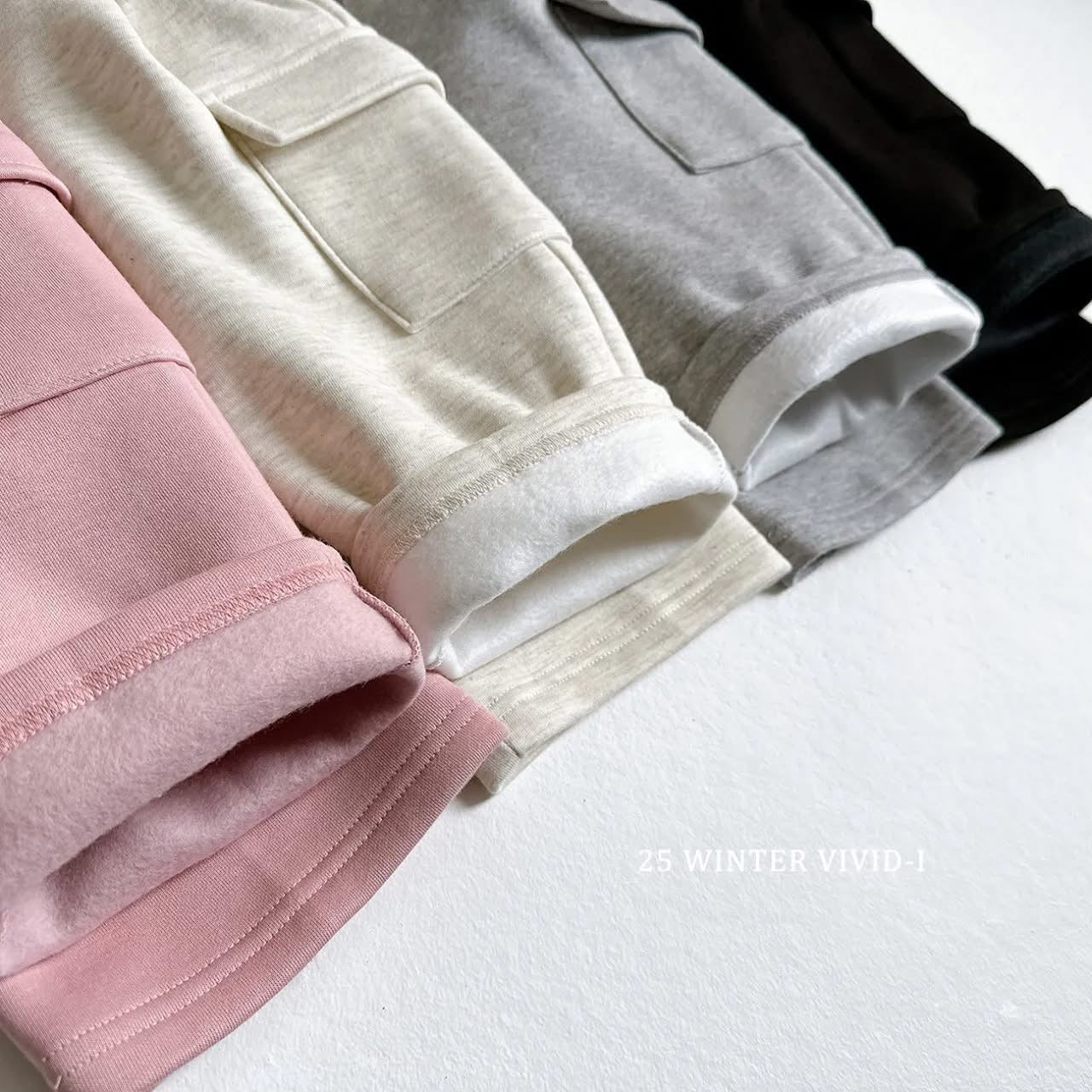 Vivid 側蓋口袋工裝褲 (75-135cm)