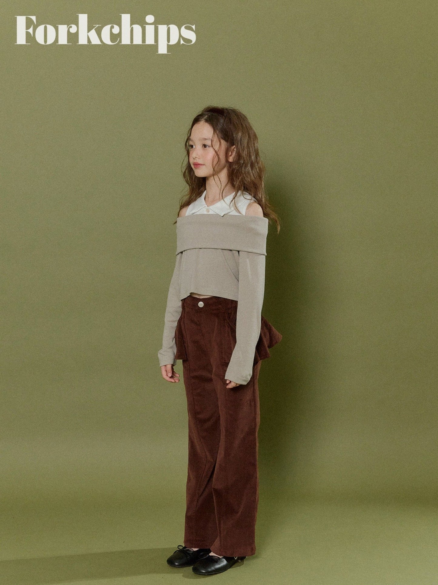 FORKCHIPS muffin flare pants (95-160cm)