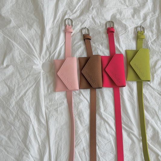 ninibello suede belt bag
