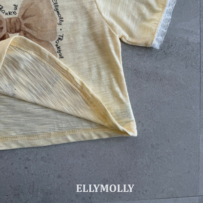 ELLYMOLLY slab ribbon t-shirt (90-145cm)