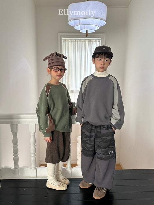 EllyMolly 流水線拼色上衣 (90-160cm)