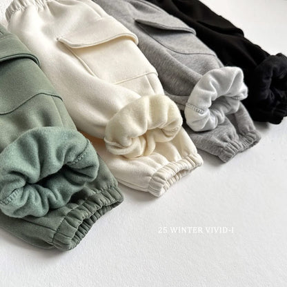 Vivid 側口翻蓋口袋縮口褲 (75-135cm)