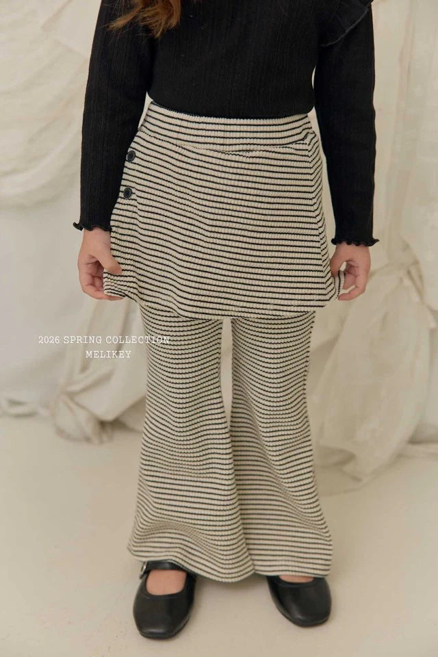 melikey wrap bootscut pants (~80-140cm)