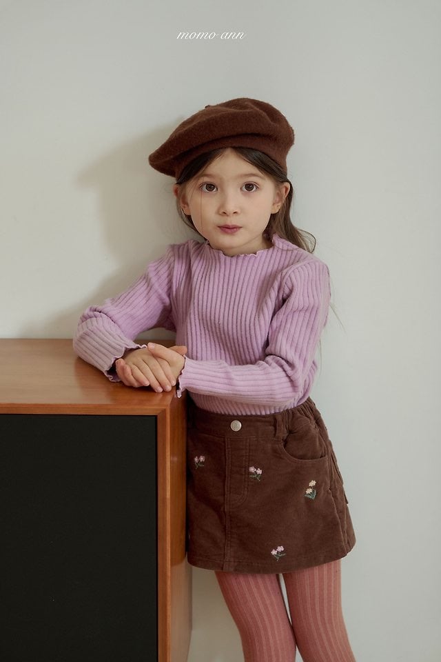 momoann cozy rib t (90-140cm)