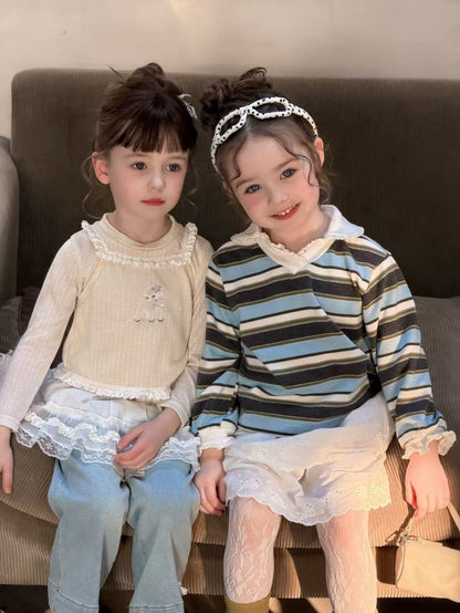 aiai sugar stripe t-shirt (95-140cm)