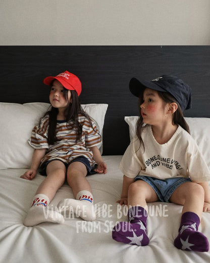Boneoune 美式復古文字tee (80-152cm)