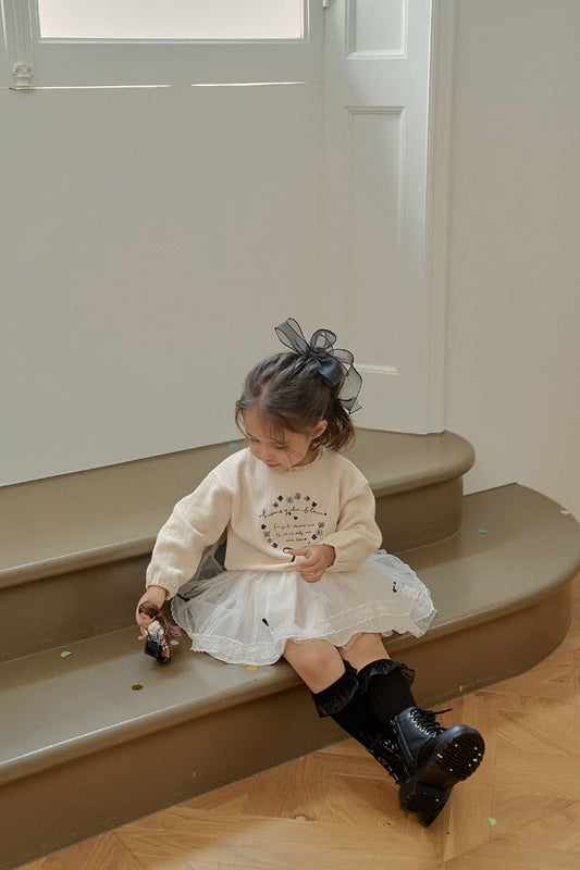 momoann keely waffle tee (90-130cm)