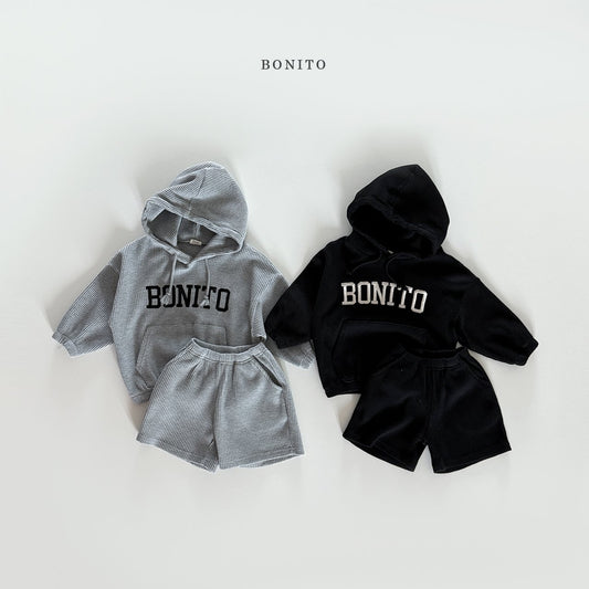 bonito bonito waffle hood set (~80-140cm)