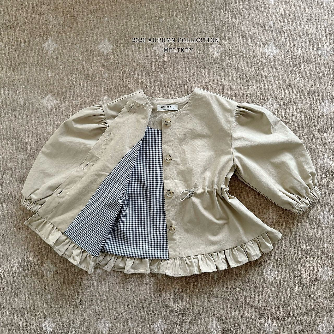 melikey momo frill trench coat (~80-140cm)