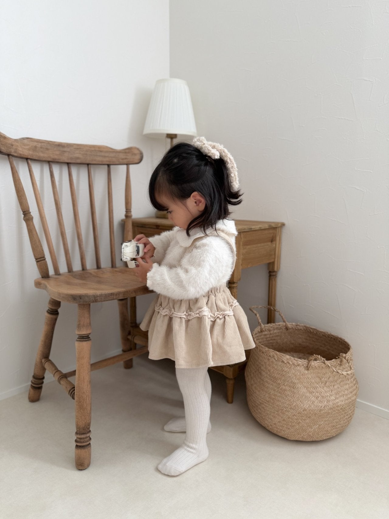 mimi market angora collar tee (70-85cm)