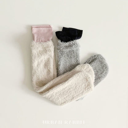 Urban Rabbit 俏皮毛毛拼接長襪