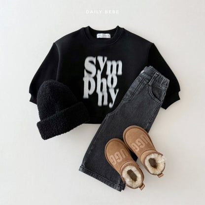 Dailybebe fleece denim pants (75-140cm)