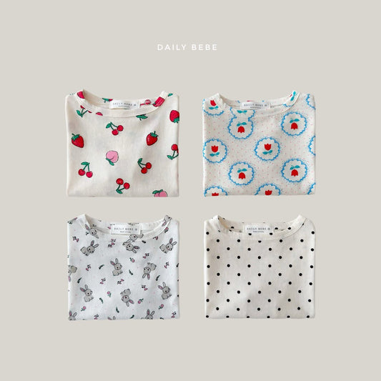 Dailybebe 滿版可愛圖案Tee (75-140cm)