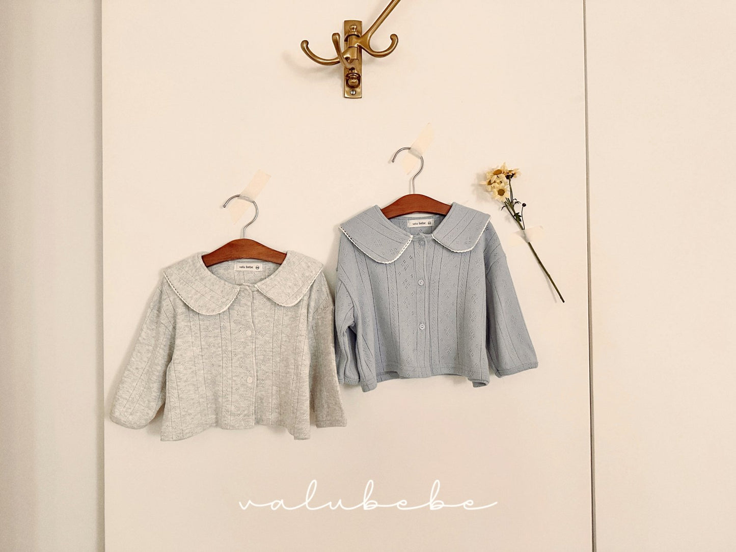 valubebe eyelet sailor cardigan (6-24m)