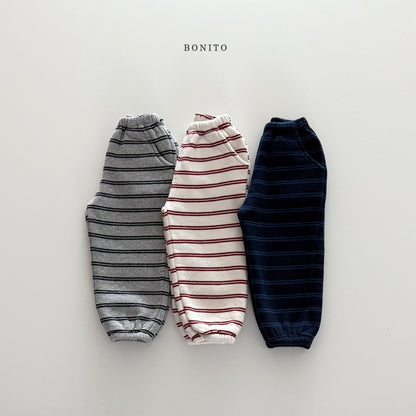 Bonito two line striped jogger pants (~80-140cm)