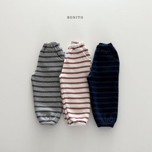 Bonito two line striped jogger pants (~80-140cm)