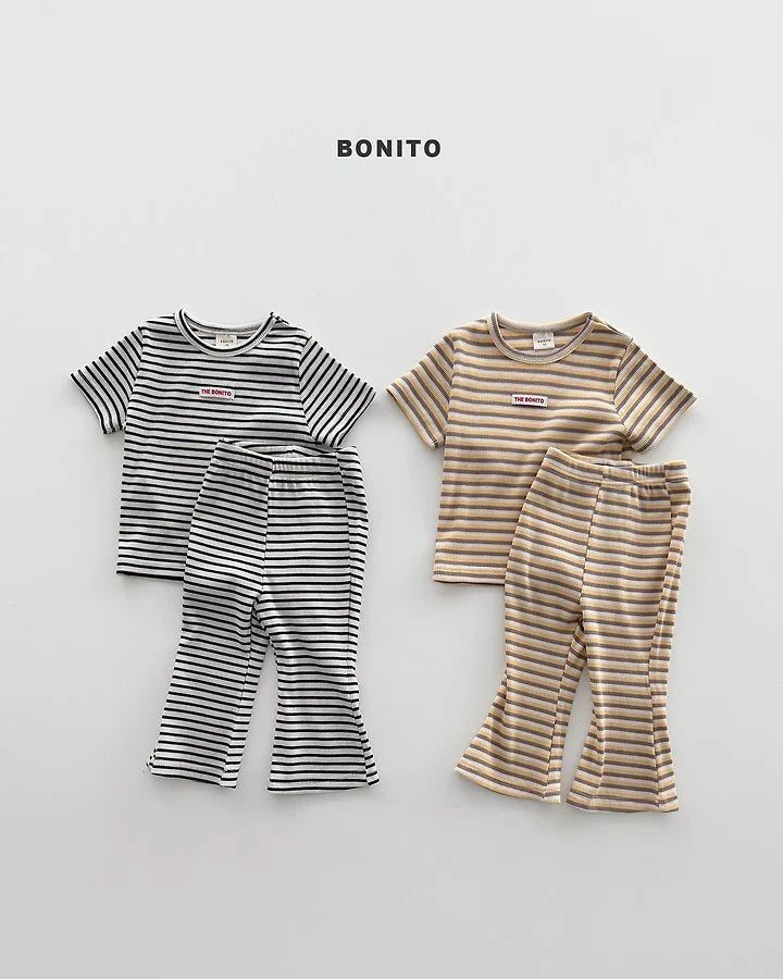 Bonito slim stripe set (~80-140cm)