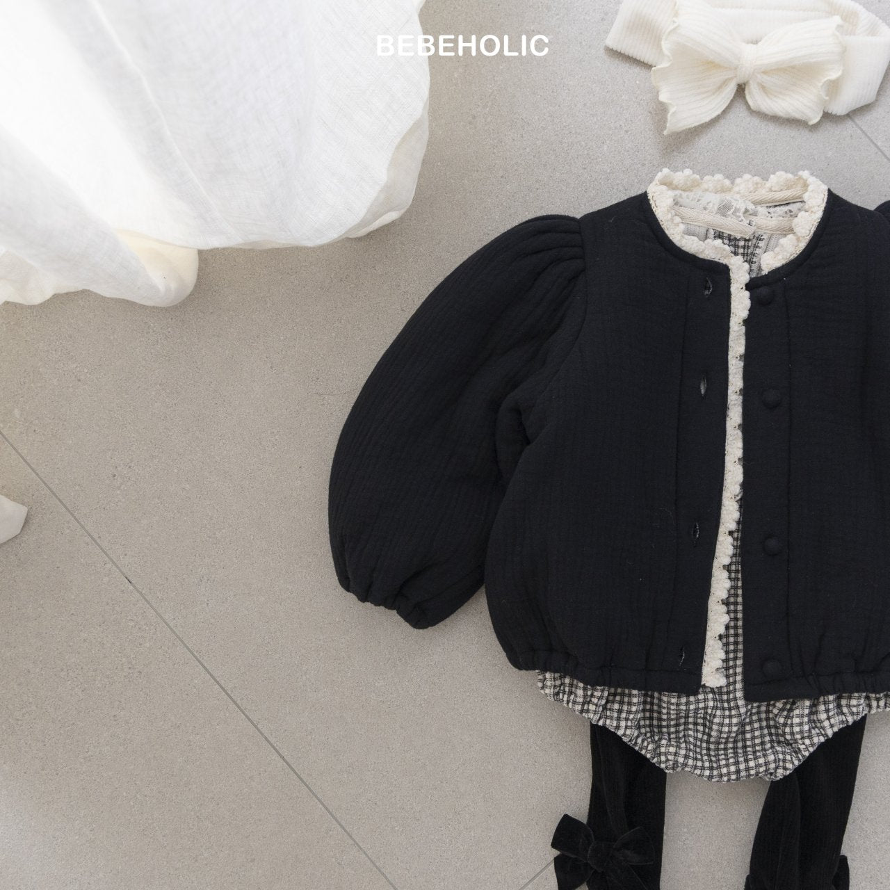 bebeholic chanel padded jacket (6-18m)
