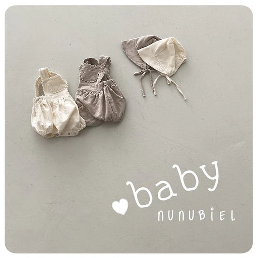 Nunubiel milga romper & bonnet (6-18m)