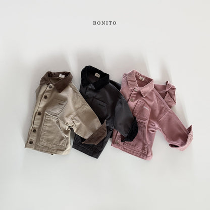 bonito corduroy collar jacket (~80-140cm)