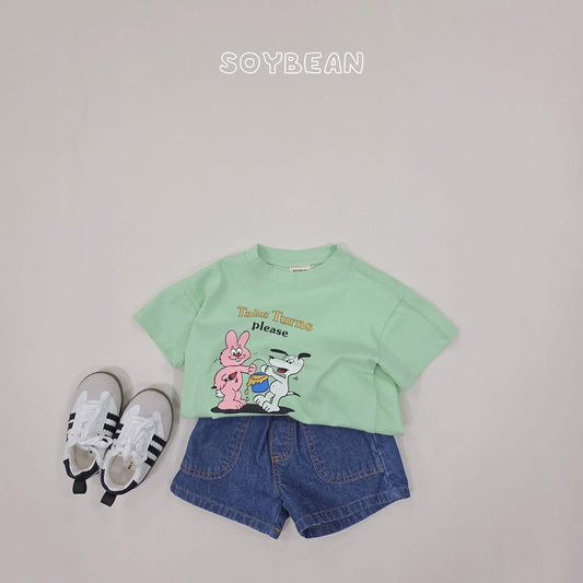 Soybean take turns dog & rabbit tee (75-133cm)
