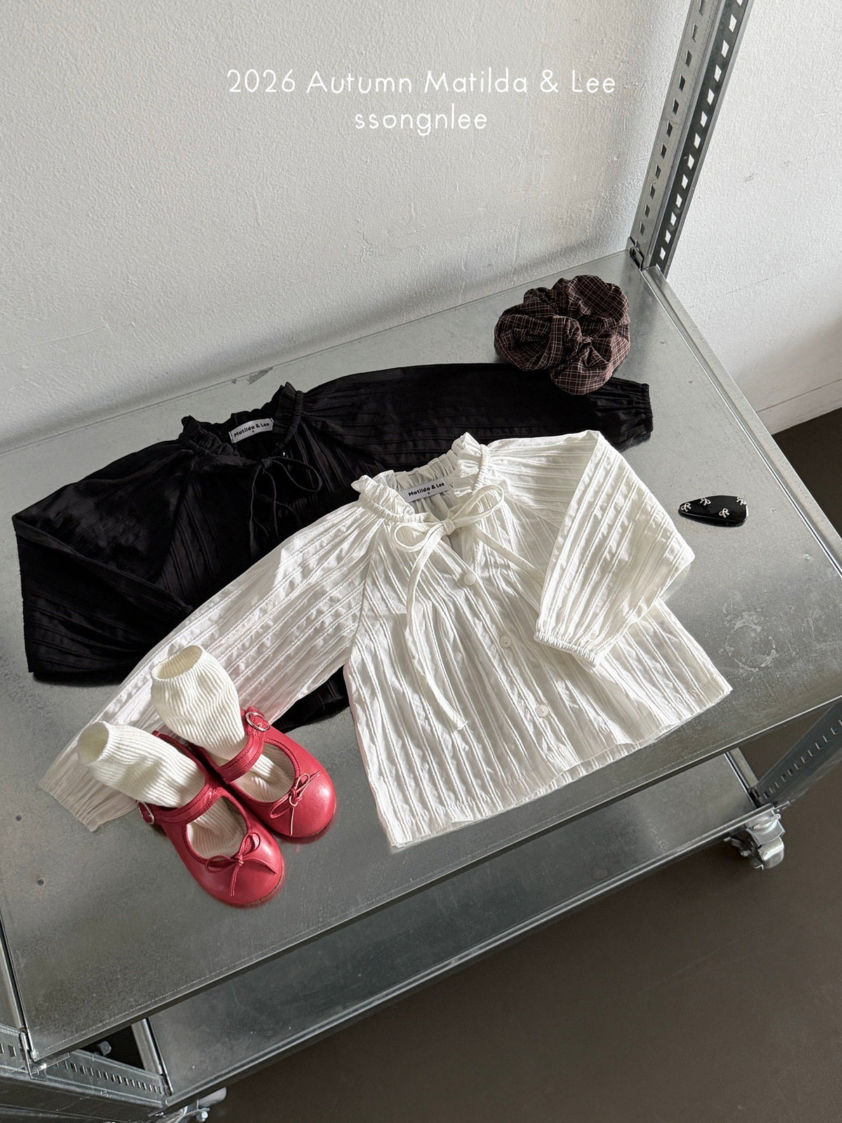 matilda&lee pintuck shirring blouse (85-165cm)