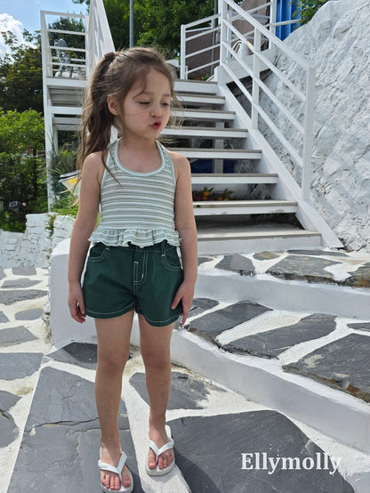 ELLYMOLLY salt halter frill sleeveless (90-145cm)