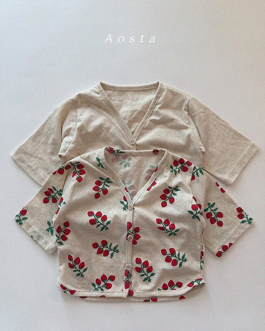 Aosta linen cardigan (~70-115cm)