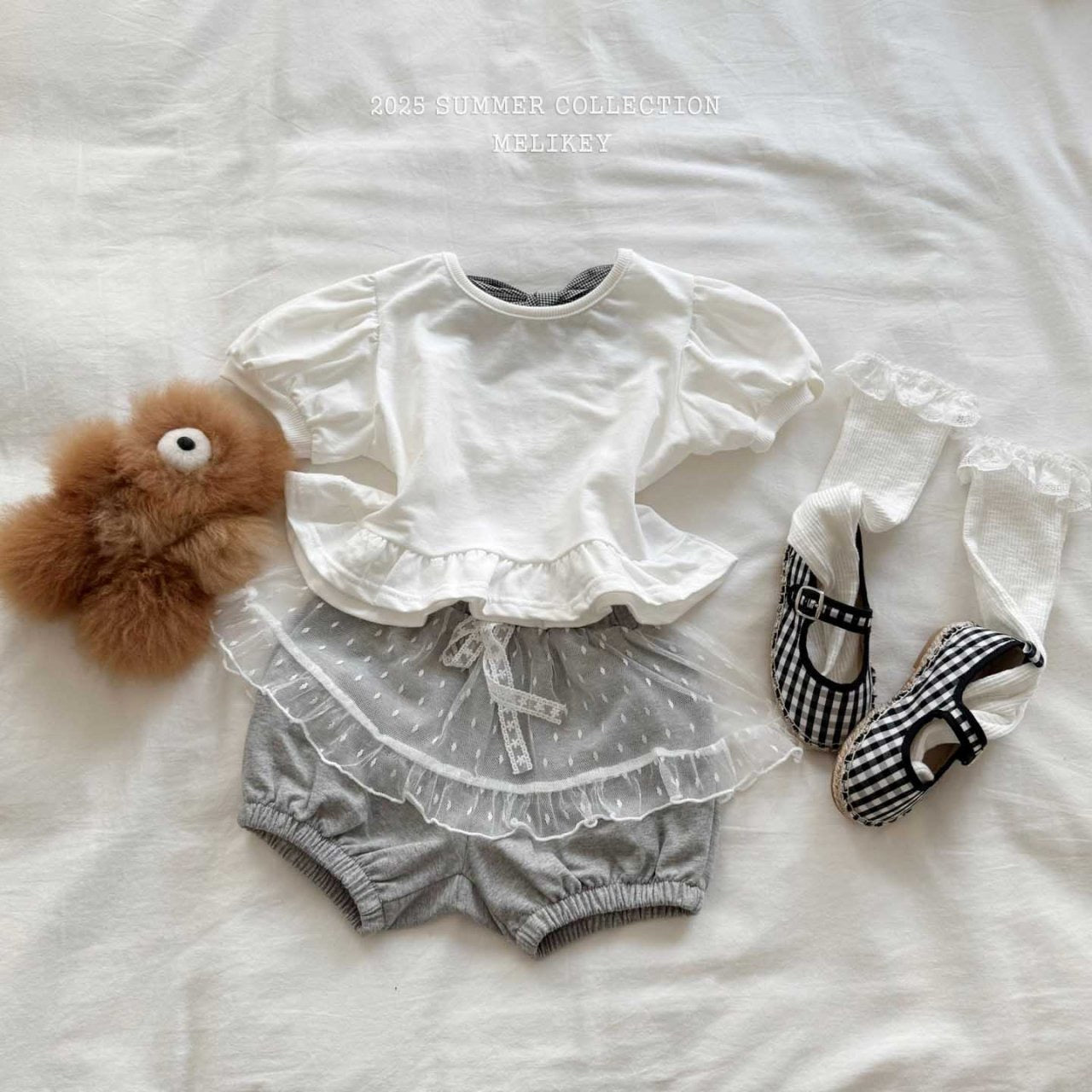 melikey lulu frill ribbon t (80-140cm)