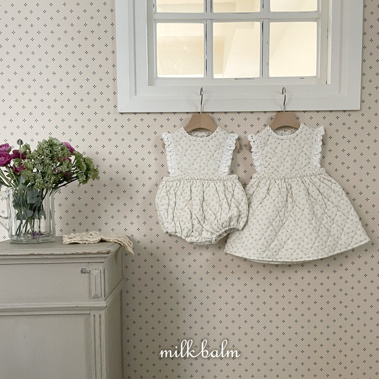 milkbalm laura quilting suit (3-18m)