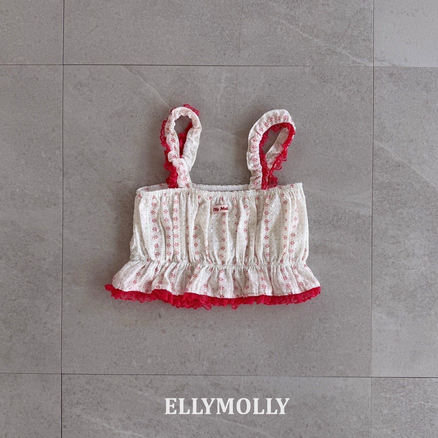 ELLYMOLLY vintage veil bustier (90-145cm)