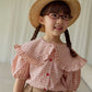 melikey salty check collar bl (80-140cm)