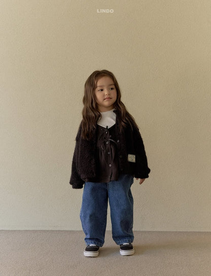 LINDO fluffy cardigan (80-125cm)