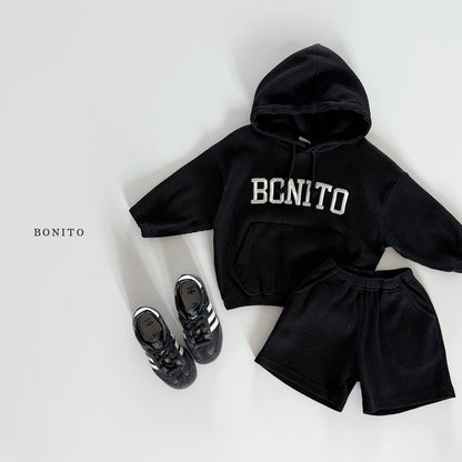 bonito bonito waffle hood set (~80-140cm)