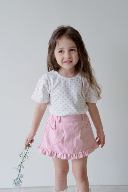 momoann frill heart skirt (90-130cm)