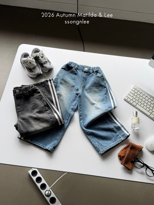 matilda&lee track denim pants (85-165cm)