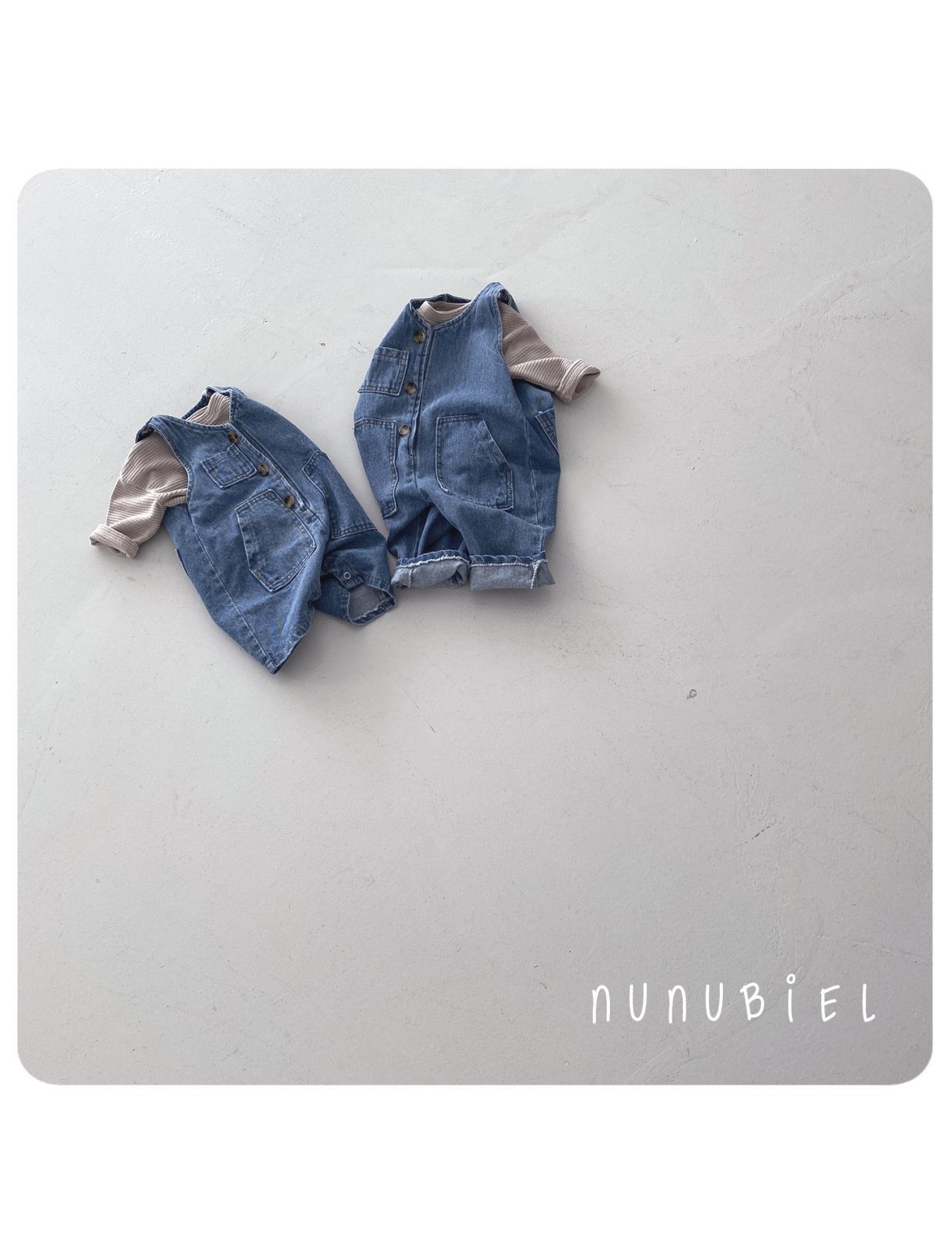 nunubiel denim romper (3-18m)