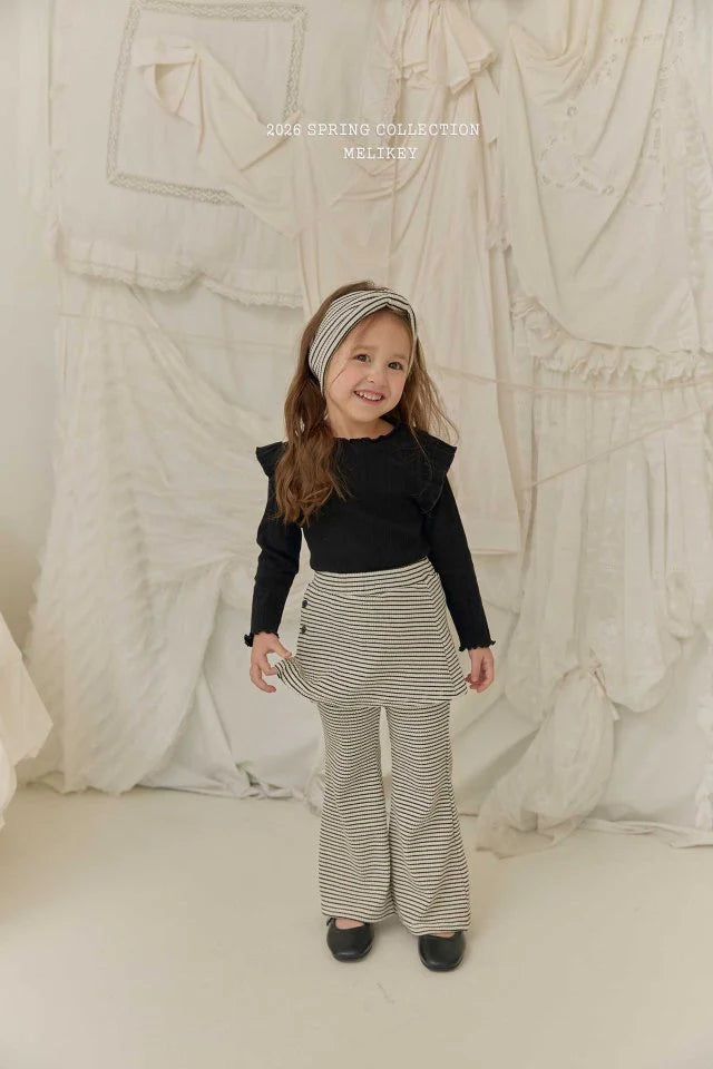 melikey wrap bootscut pants (~80-140cm)