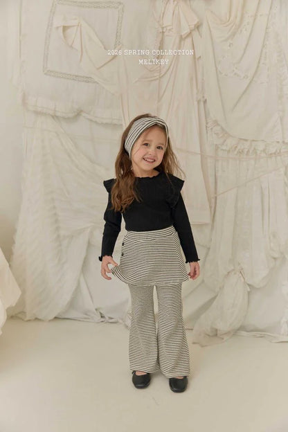 melikey wrap bootscut pants (~80-140cm)