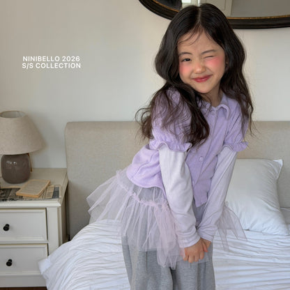 ninibello madeleine puff cardigan (80-130cm)