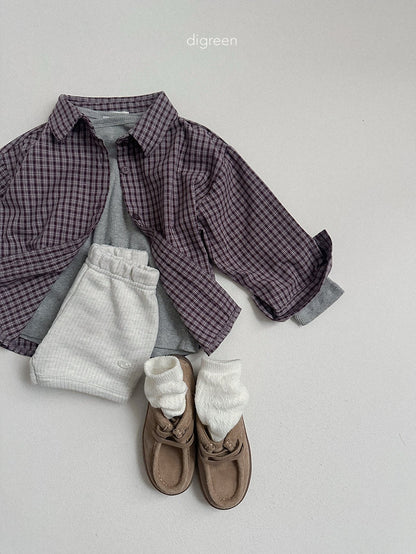 digreen picnic check shirt (85-130cm)