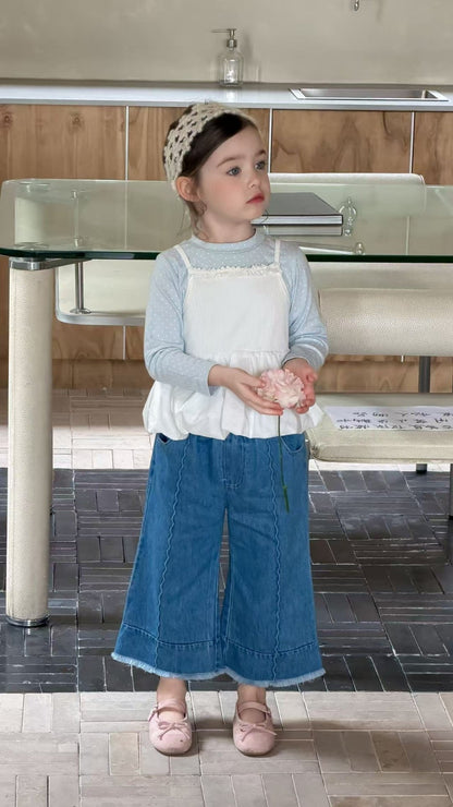 aiai lilac dot inner top set (95-140cm)