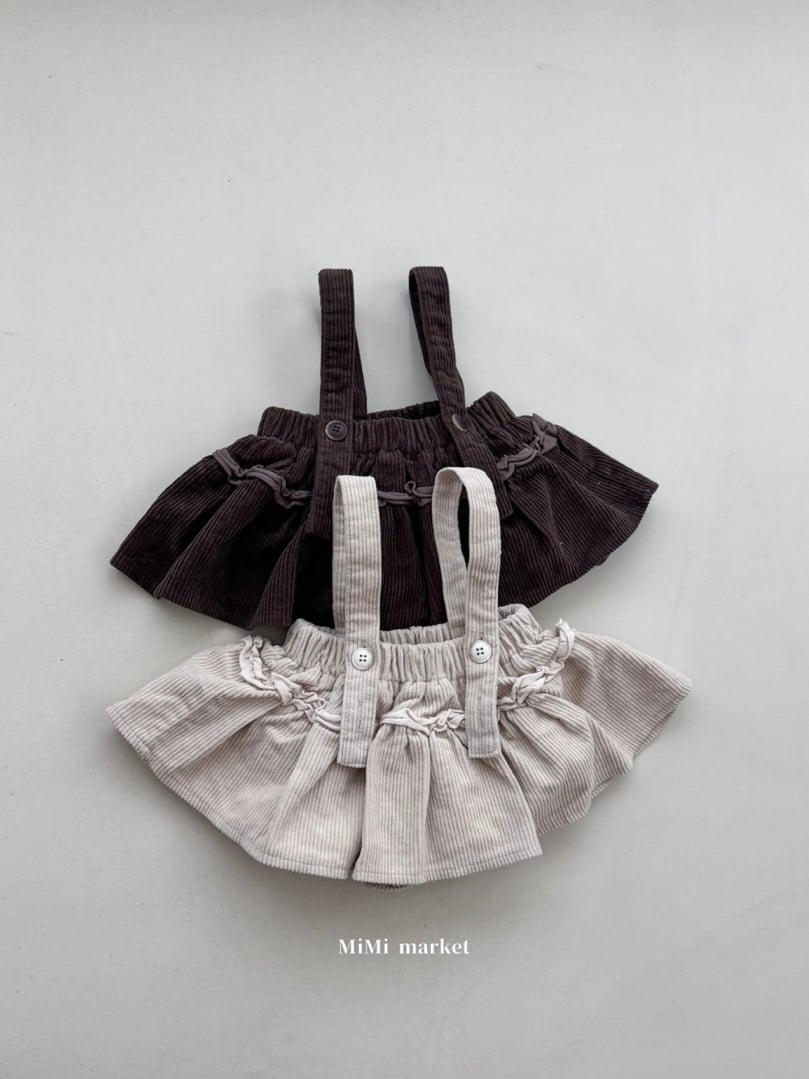 mimi market corduroy frill skirt (70-85cm)