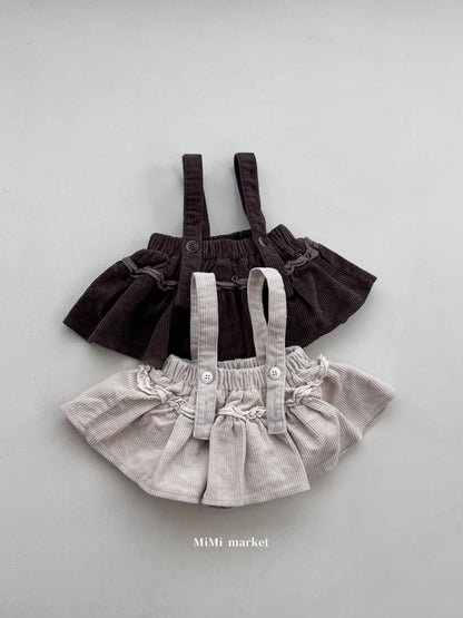 mimi market corduroy frill skirt (70-85cm)
