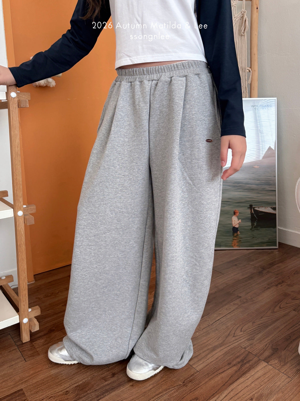 matilda&lee pintuck wide string pants (85-165cm)