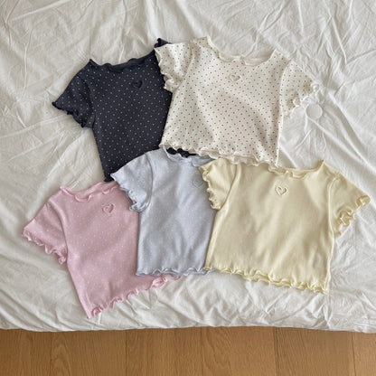 ninibello dot heart punching tee (80-130cm)
