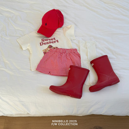 ninibello sour check skirt (80-130cm)